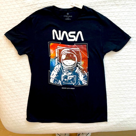 Hyper Space NASA TShirt Black with Graphics L - Picture 2 of 7